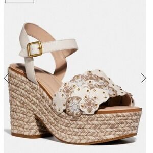 COACH Jae Espadrille Wedge Sandals